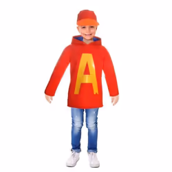 Déguisement Alvin Chipmunks garçon officiel Alvinnn !!! - CIAO - Taille 3-4 ans - Rouge