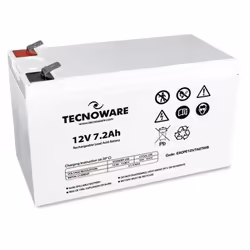 Tecnoware 7.2Ah Lead Acid, Sealed Lead Acid (VRLA), 12 V, 1 pièce(s), Blanc, 7200 mAh