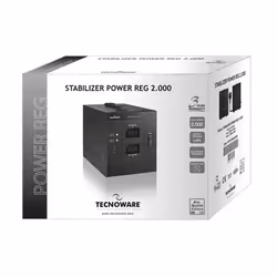 Tecnoware Power Reg 2000VA régulateur de tension 2 sortie(s) CA 230 V Noir - Vue supplémentaire 4