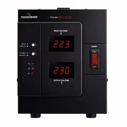 Tecnoware Power Reg 3000VA régulateur de tension 2 sortie(s) CA 230 V Noir