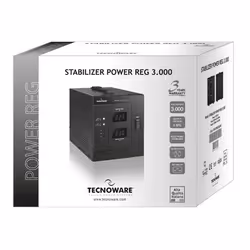 Tecnoware Power Reg 3000VA régulateur de tension 2 sortie(s) CA 230 V Noir - Vue supplémentaire 4