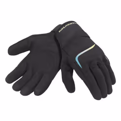 Gants moto été Tucano Urbano Miky - noir–jaune fluo graphic - M