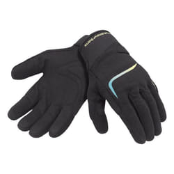 Gants moto été Tucano Urbano Miky - noir–jaune fluo graphic - M