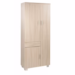 Armoire polyvalente avec trois portes et un tiroir Light Elm 77x34x h178 cm Caractéristiques Structure en bois mélaminé Coule ...