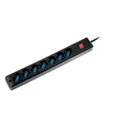 Atlantis Land P011-SL3007-B protection surtension Noir 7 sortie(s) CA 1,5 m