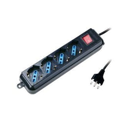 Atlantis Land P011-SL3004P-B protection surtension Noir 4 sortie(s) CA 1,5 m