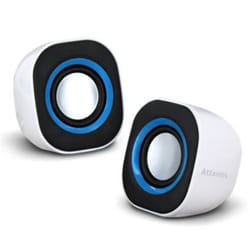 Atlantis Land SoundPower 410 haut-parleur 1-voie Noir, Bleu, Blanc Avec fil 5 W