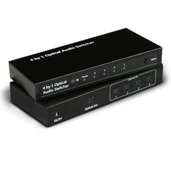 Atlantis Land A04-OP-SW401 commutateur audio Noir