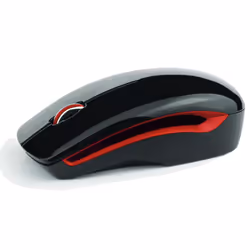 Atlantis Land 7061G, Optique, RF sans fil, 1200 DPI, Noir, Rouge