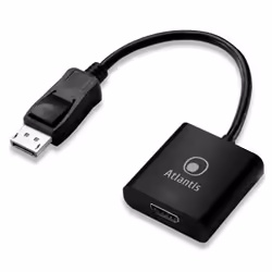 Atlantis Land A04-DP_HDMI, 0,2 m, DisplayPort, HDMI, Mâle, Femelle, 1920 x 1080 pixels