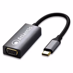 Atlantis Land A04-TC_VGA, 3.2 Gen 1 (3.1 Gen 1), USB Type-C, Sortie VGA (D-Sub), 1920 x 1080 pixels