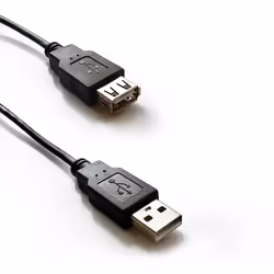 Atlantis Land P019-UB2-AAMF-3, 3 m, USB A, USB A, USB 2.0, 480 Mbit/s, Noir
