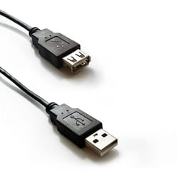 Atlantis Land P019-UB2-AAMF-3 câble USB 3 m USB 2.0 USB A Noir