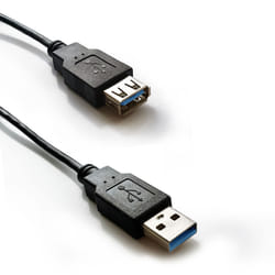 Atlantis Land P019-UB3-AAMF-2 câble USB 2 m USB 3.2 Gen 1 (3.1 Gen 1) USB A Noir