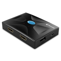 Atlantis Land P021-MTHK02 commutateur écran, clavier et souris Noir