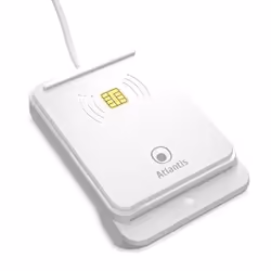 Atlantis Land P005-CIEK421C lecteur de cartes à puce Intérieure USB USB 2.0 Blanc - Vue supplémentaire 3