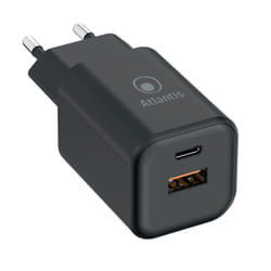 Atlantis Land P008-PD65GN-2U chargeur d'appareils mobiles Universel Noir Secteur Charge rapide Intérieure