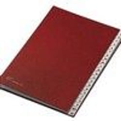 Fraschini Alphabetical Folders trieur Rouge Simili-cuir 240 x 340 mm