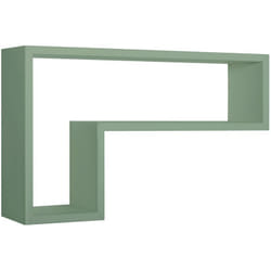 Sanitec - tagère murale à jour rectangulaire mod. lettera vert d'eau