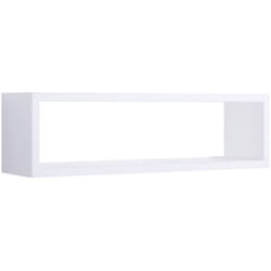 Étagère murale à jour rectangulaire mod. regolo blanc