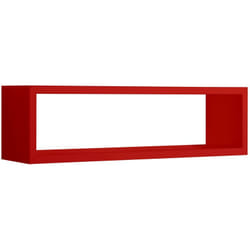 Sanitec - tagère murale à jour rectangulaire mod. regolo rouge