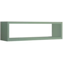 Sanitec - tagère murale à jour rectangulaire mod. regolo vert d'eau