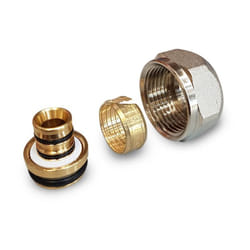 No Brand - Adaptateur eurocône nickelé pour collecteurs avec raccords 3/4' - Tube multicouche diamètre 16 épaisseur 2,0