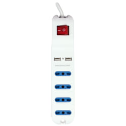 Mediacom M-PMU42 multiprise 4 sortie(s) CA Intérieure Blanc