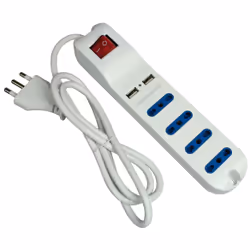 Mediacom M-PMU42 multiprise 4 sortie(s) CA Intérieure Blanc