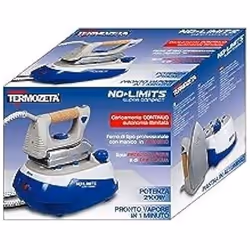 Termozeta No Limits Super Compact, 2100 W, Semelle en aluminium, 1,5 bar, 0,75 L, Bleu, Gris, 1 min