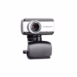 Mediacom M250, 640 x 480 pixels, USB 2.0, Noir, Argent, A cliper/à poser, CMOS, Boîte
