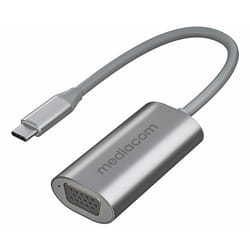 Mediacom MD-C307 hub & concentrateur USB Type-C Aluminium