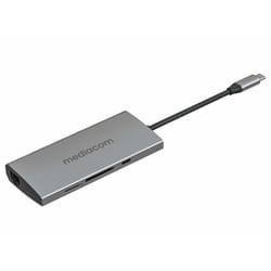 Mediacom MD-C316 station d'accueil USB 3.2 Gen 1 (3.1 Gen 1) Type-C Aluminium