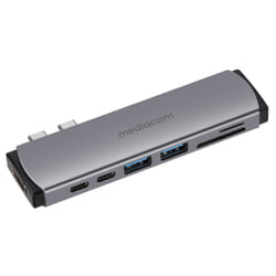 Mediacom MD-M201 station d'accueil Avec fil USB 3.2 Gen 1 (3.1 Gen 1) Type-C Aluminium