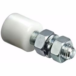 fonctionnalités Guide de la section cylindrique en nylon avec broche filetée complet avec 2 dés Hauteur 3 cm. Disponible Diam ...