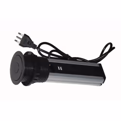 Link Accessori LKMPT02 multiprise 1,6 m 2 sortie(s) CA Intérieure Noir, Argent