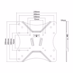 Link Accessori LK10031 support pour téléviseur 42" Noir