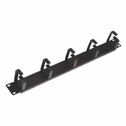 L-Link LKORG1UN, Panneau de gestion de câbles, Noir, Acier, 1U, 19", CE