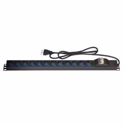 Link Accessori LK10057, Bloc d'alimentation, Noir, 1,75 m, 19", Secteur, 250 V