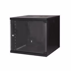 Link Accessori LK1909U66N, Rack monté sur le mur, 9U, 45 kg, Verrouillage des touches, Noir