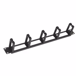 Link Accessori LKORG1UNP, Panneau de gestion de câbles, Noir, Acier, 1U, 19", CE