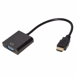 Link Accessori LKADAT10 câble vidéo et adaptateur 0,15 m HDMI + 3.5mm VGA (D-Sub) + 3,5 mm Noir