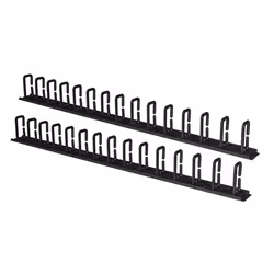 Link Accessori LKORG1UV, Panneau de gestion de câbles, Noir, 1U, 865 mm, 1,8 kg, 1 pièce(s)