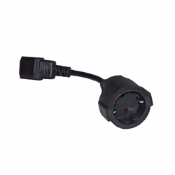 Link Accessori LKADSK, C14, Type C (Europlug), 16 A, Noir, Femelle/Femelle, 136 g