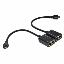 Link Accessori LKEXT15, 1920 x 1080 pixels, Émetteur et récepteur AV, Avec fil, Compatibilité 3D, Noir, HDCP