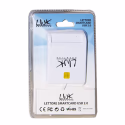 Link Accessori LKCARD02 lecteur de cartes à puce Intérieure USB USB 2.0 Blanc - Vue supplémentaire 3