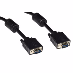 Link Accessori LKCVGA18, 1,8 m, VGA (D-Sub), VGA (D-Sub), Mâle, Mâle, Noir