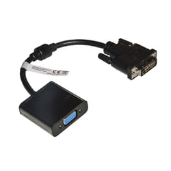 Link Accessori LKADAT121 câble vidéo et adaptateur 0,2 m VGA (D-Sub) DVI-D Noir