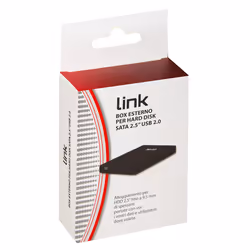 Link Accessori LKLOD252 Boîtier de disques de stockage Boîtier HDD Noir 2.5"