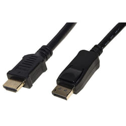 Link Accessori LKCDPH18 câble vidéo et adaptateur 1,8 m DisplayPort HDMI Type A (Standard) Noir